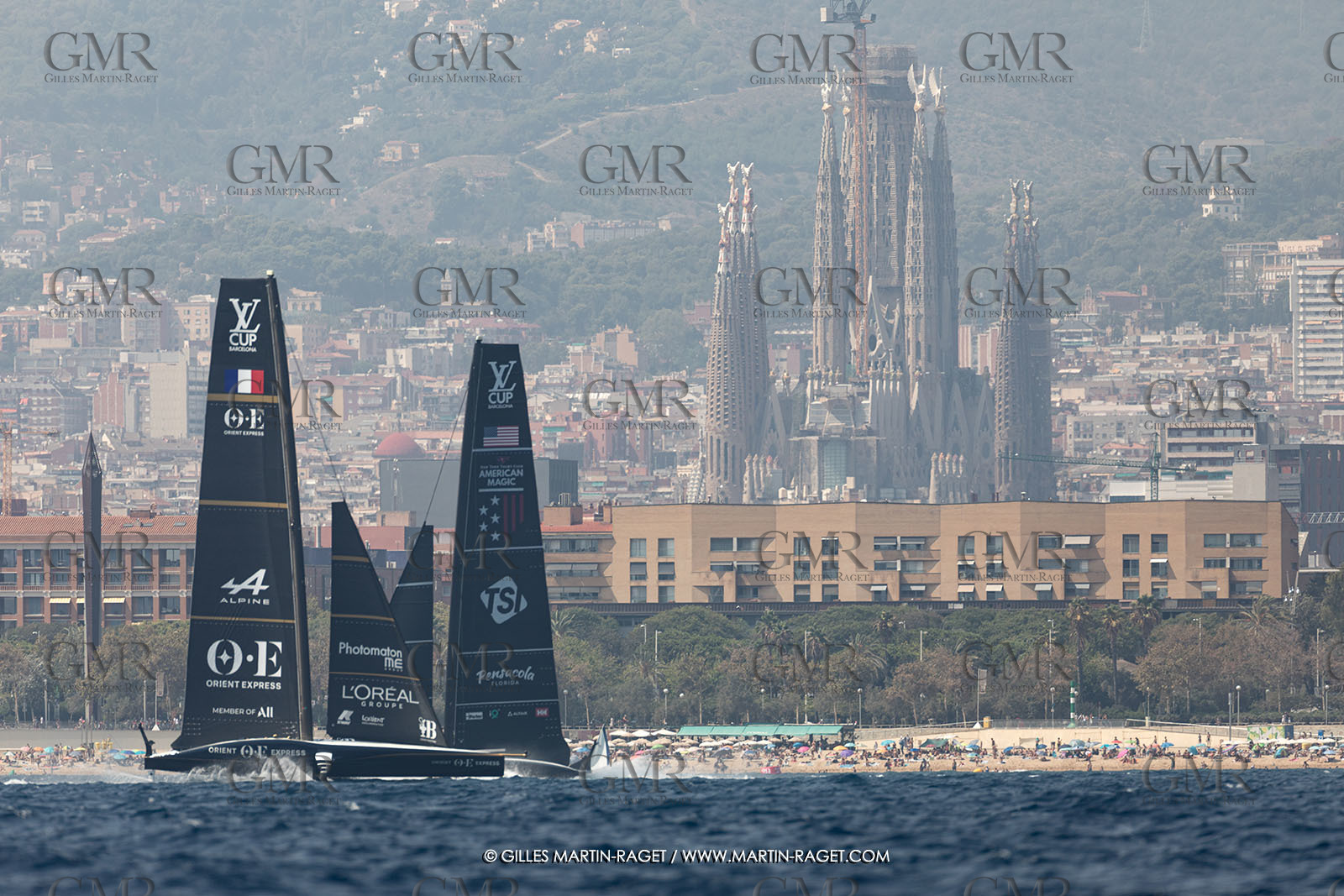 24 08 2024, Barcelona (ESP), Louis Vuitton 37th America's Cup, Louis Vuitton Prelilinary Regatta, Race Day 3