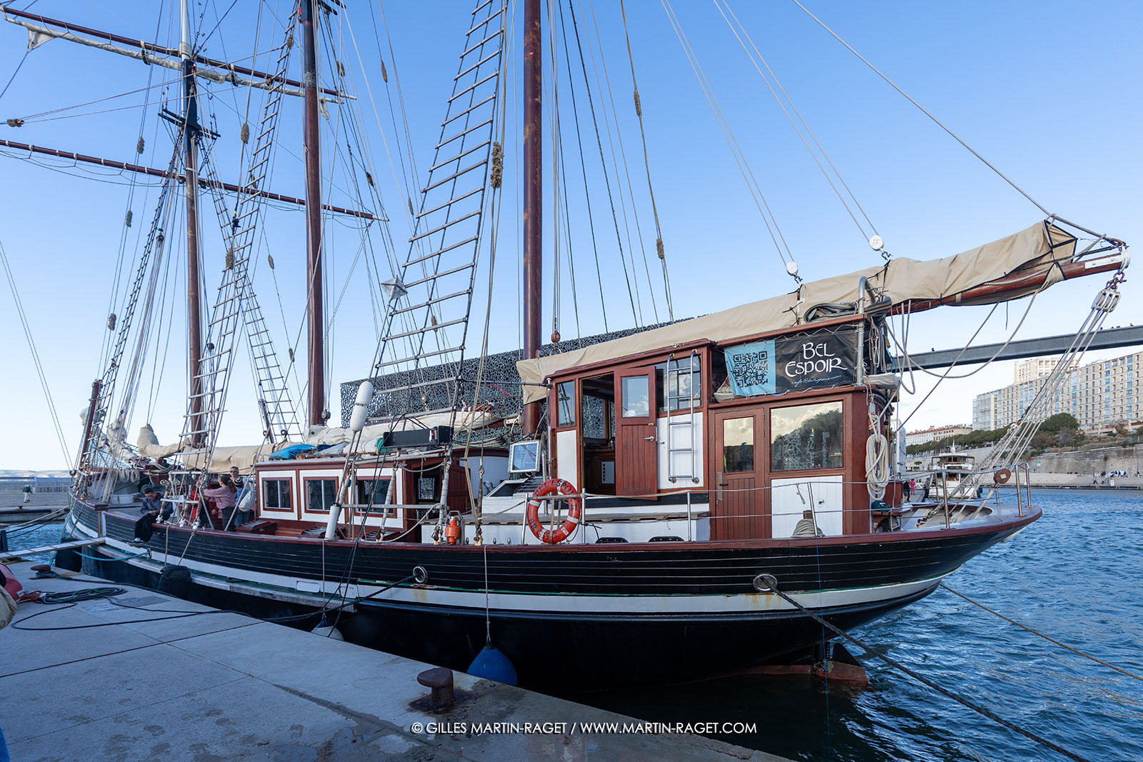 23 10 2025, Marseille (FRA), MED25 - Armada pour la Paix - Le Bel Espoir ammaré au Mucem