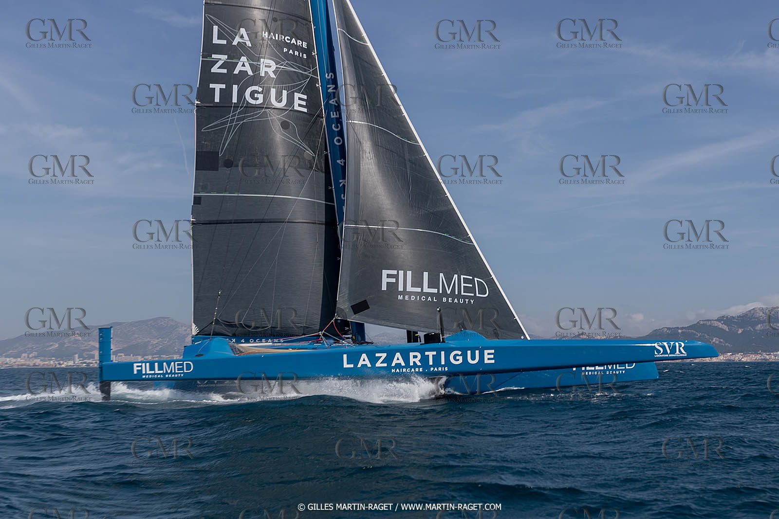 18 05 2022, Marseille (FRA), APremière navigation du trimaran Ultim SVR LAZARTIGUE à Marseille