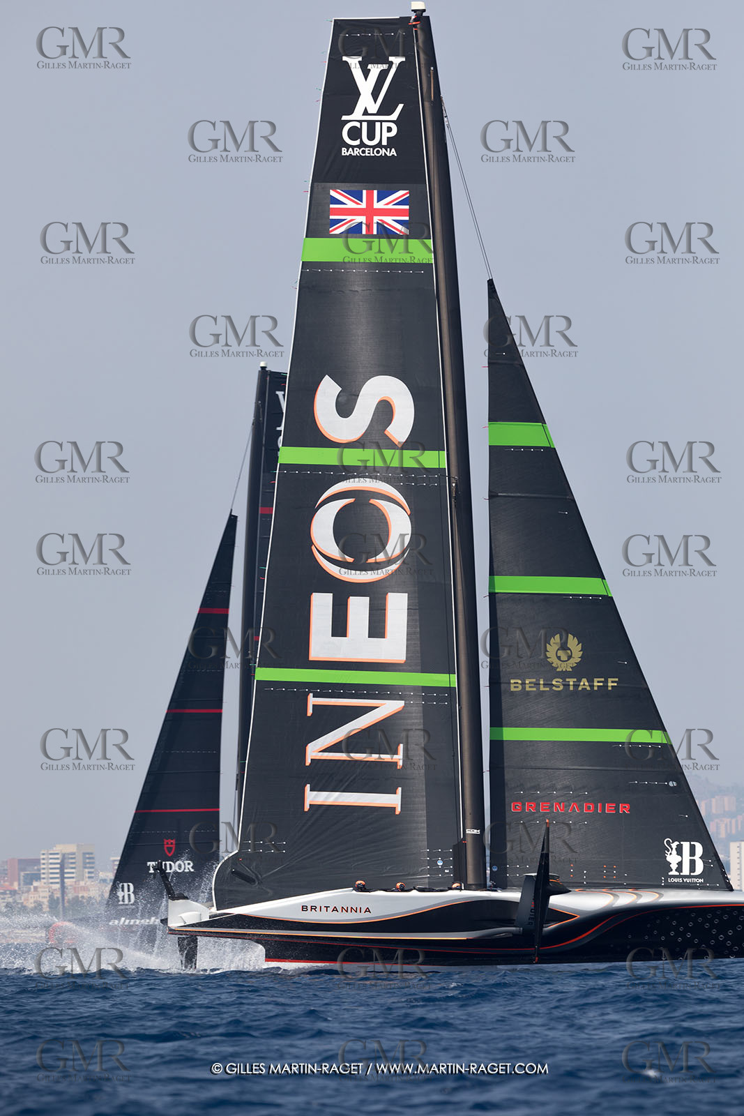 24 08 2024, Barcelona (ESP), Louis Vuitton 37th America's Cup, Louis Vuitton Prelilinary Regatta, Race Day 3