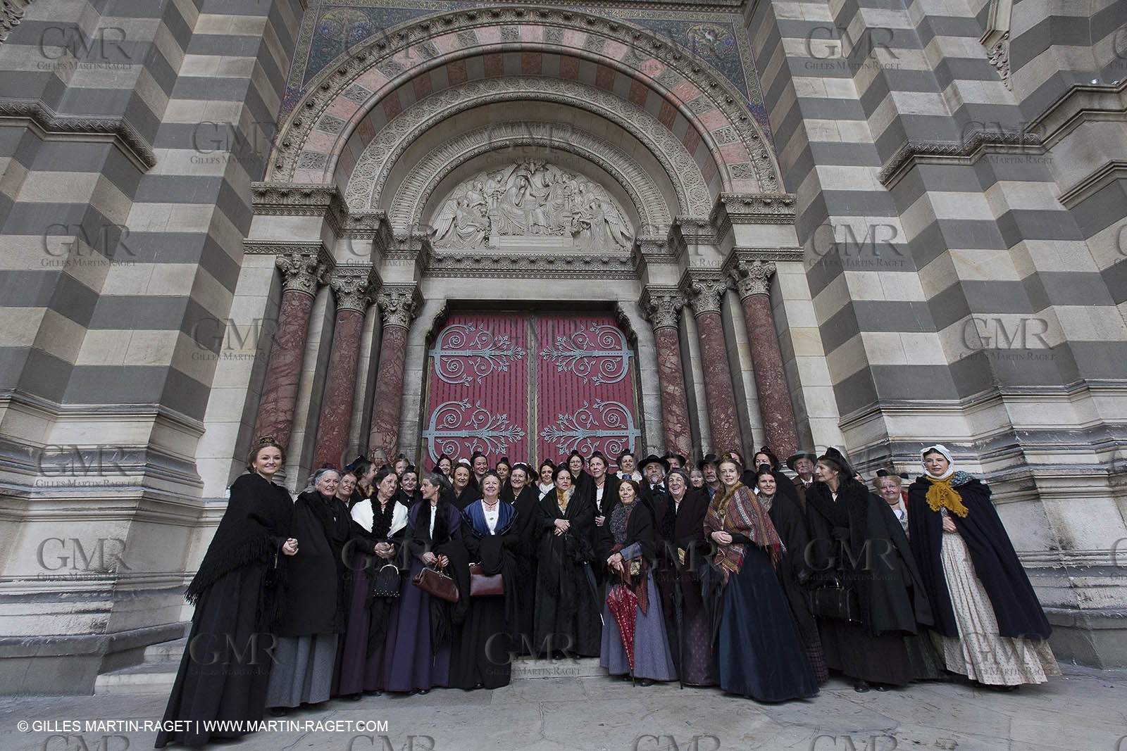 13 01 2012 - Marseille (FRA,13), Opening week-end for MP 2013, European capital of Culture, Traditional costumes from Provence