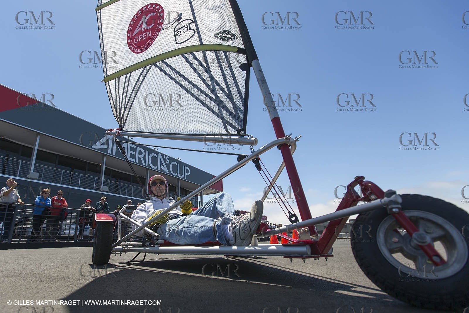 03 08 2013 - San Francisco (USA,CA) - 34th America's Cup - Louis Vuitton Cup - Training Day - America's Cup park - AC Open - Land Sailing demonstration