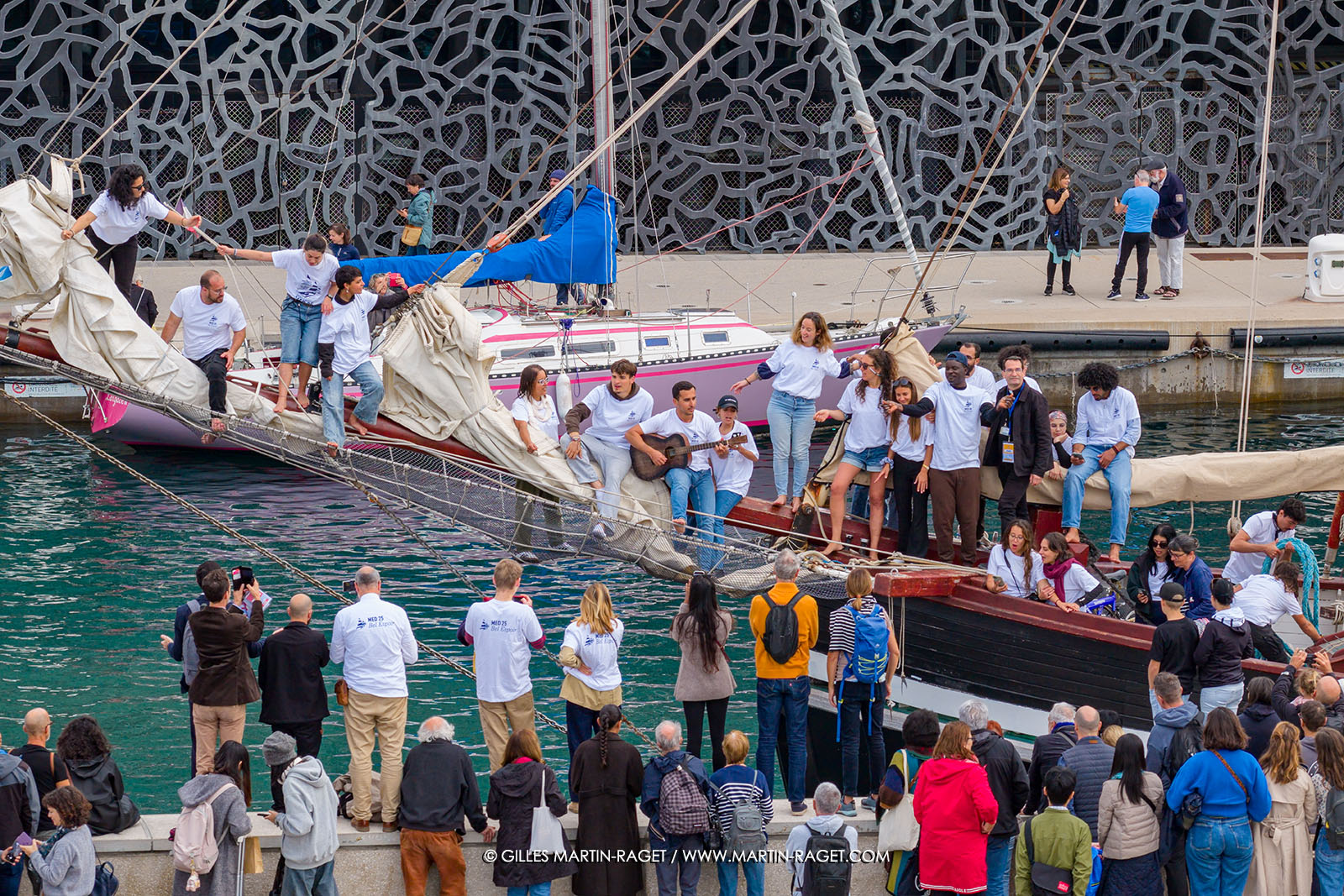 25 10 2025, Marseille (FRA), MED25 - Armada pour la Paix - Arrivée du Bel Espoir à Marseille