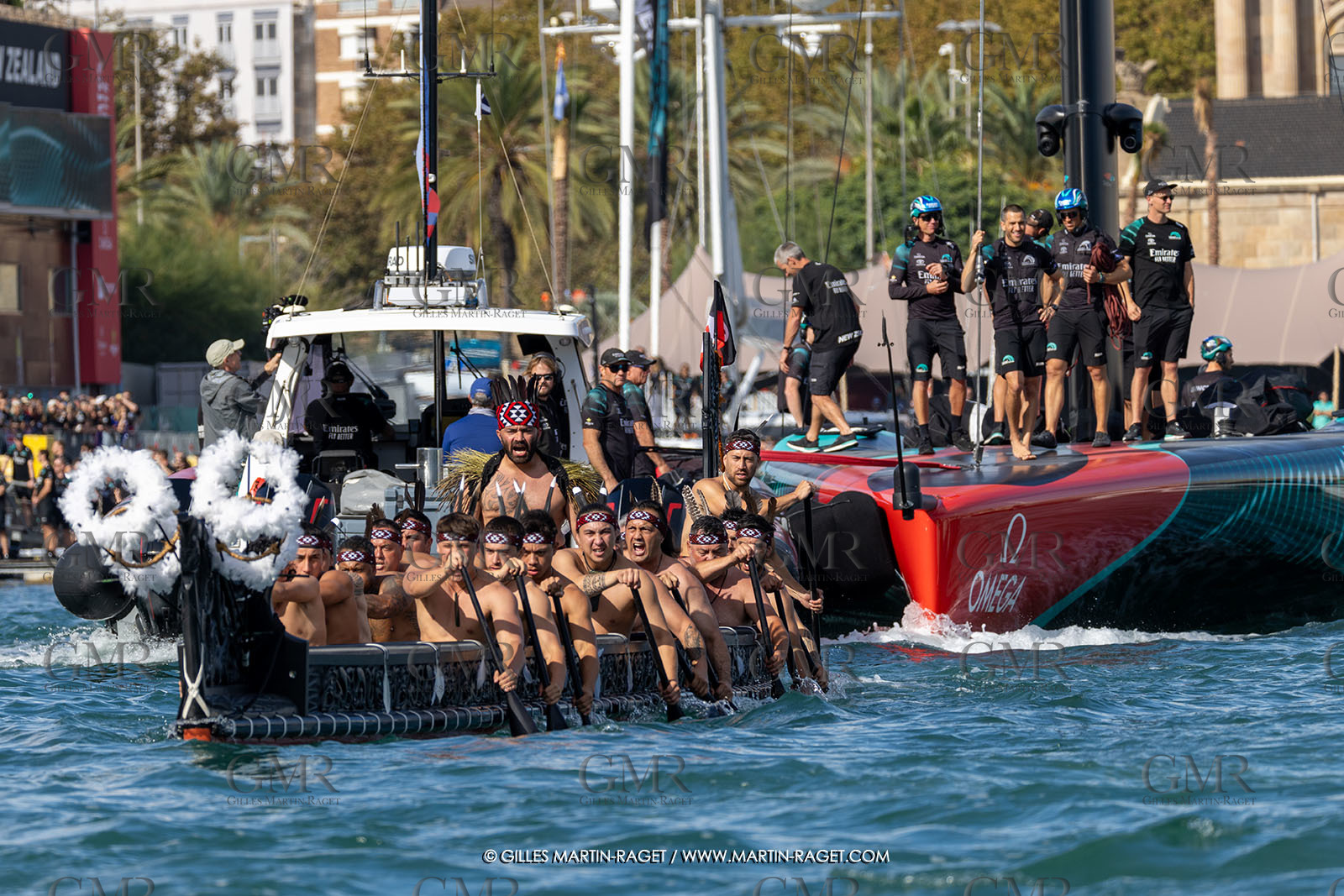 19 10 2024, Barcelona (ESP), Louis Vuitton 37th America's Cup, Final Match, Race Day 6, Dock out