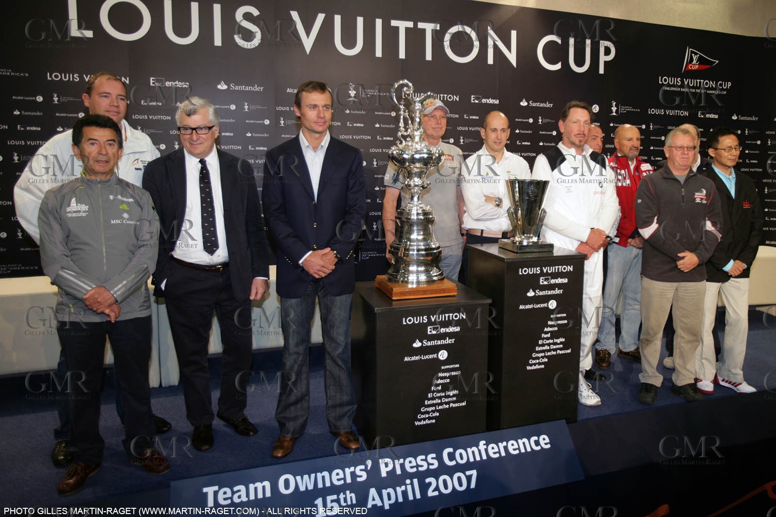 15 03 2007-Valencia (Spain)- 32nd America's Cup - Louis Vuitton Cup - RR1 - Heads of syndicate press conference
