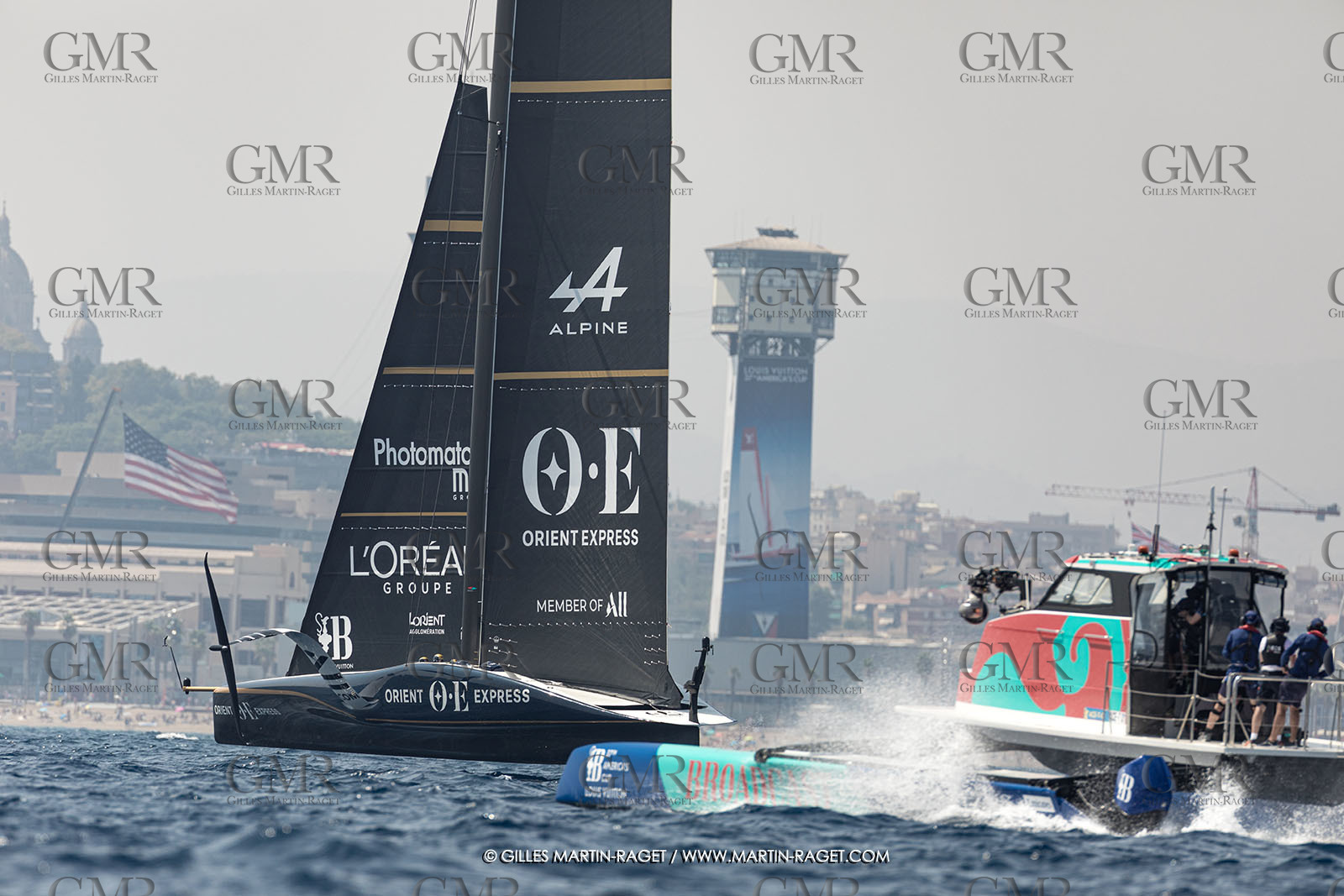 24 08 2024, Barcelona (ESP), Louis Vuitton 37th America's Cup, Louis Vuitton Prelilinary Regatta, Race Day 3