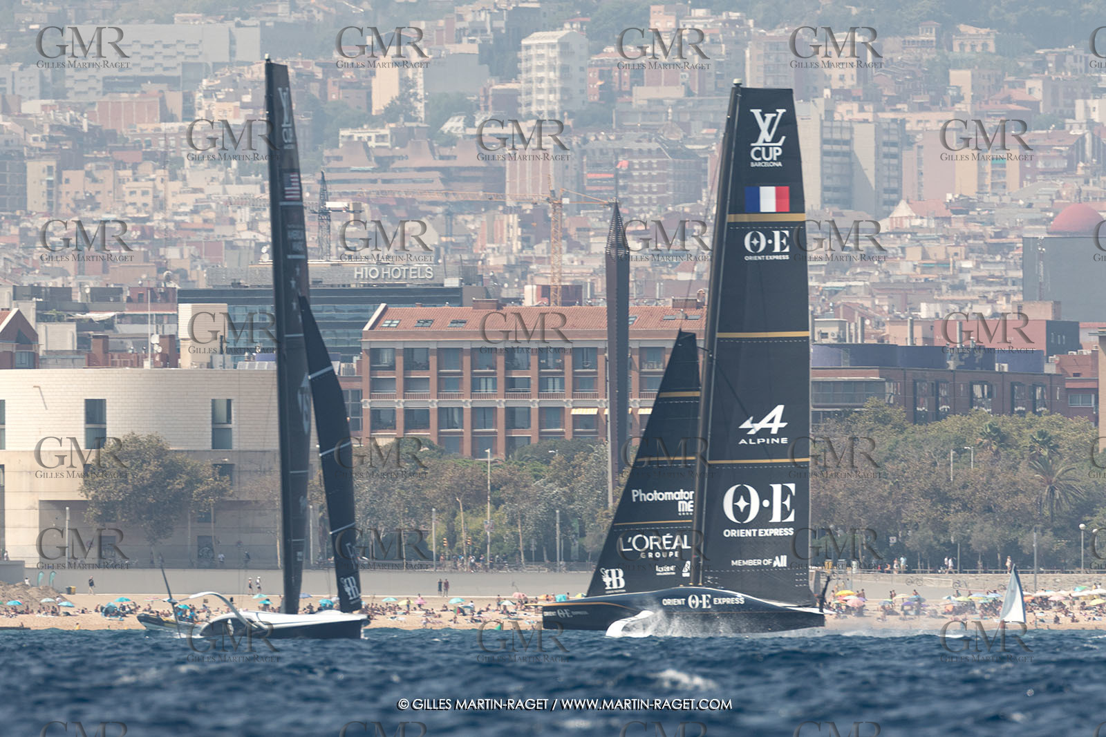 24 08 2024, Barcelona (ESP), Louis Vuitton 37th America's Cup, Louis Vuitton Prelilinary Regatta, Race Day 3