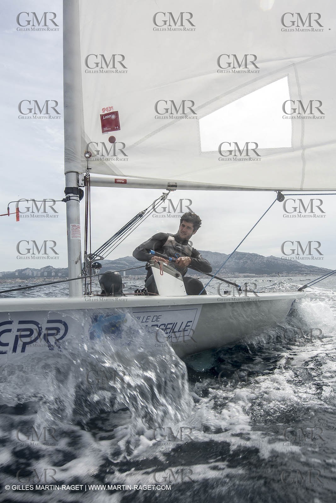 Laser Europa Cup 2014 - Training day - Antony Munoz (FRA)  Marseille (FRA,13) - 11 04 2014
