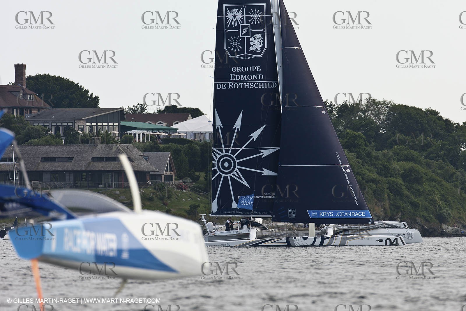 02 07 2012 - Newport (RI) -start of the Krys Ocean Race pre-event sailed between Newport and New York, Gitana XV