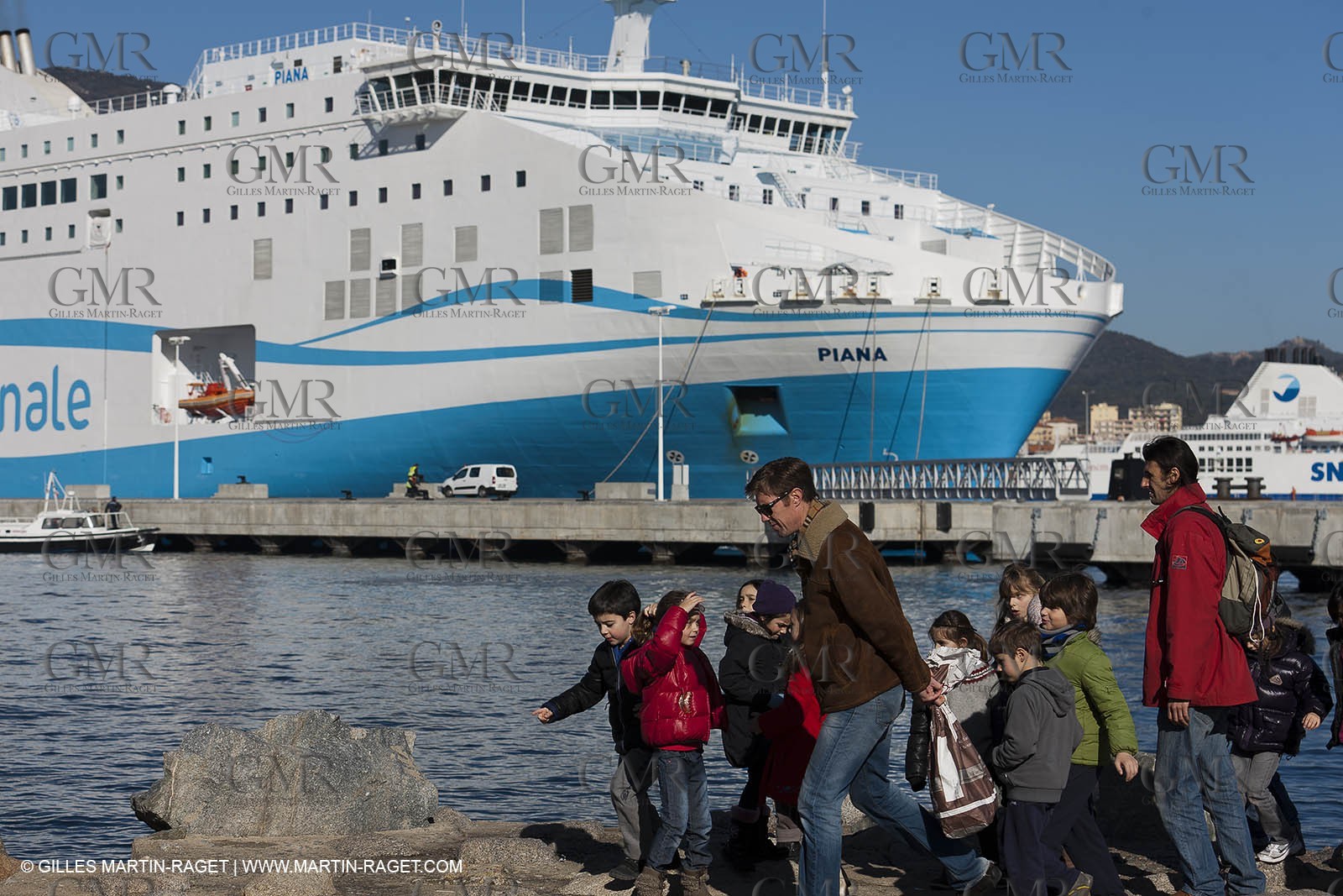16 02 2012 - Ajaccio (FRA, Corse) -  La Méridionale shipping company- Piana at Ajaccio