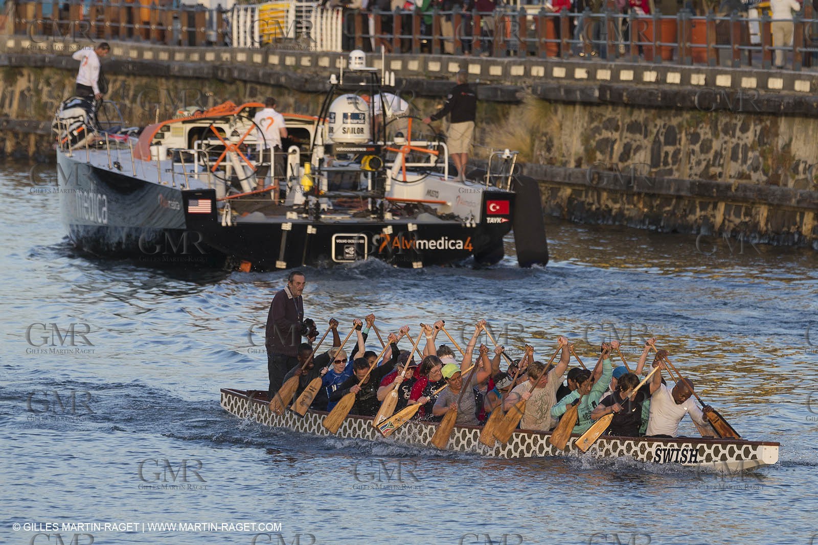 11 11 2014, Capetown (ZAF), Volvo Ocean Race 2014-15, Team Alvimedica, boat back in teh water