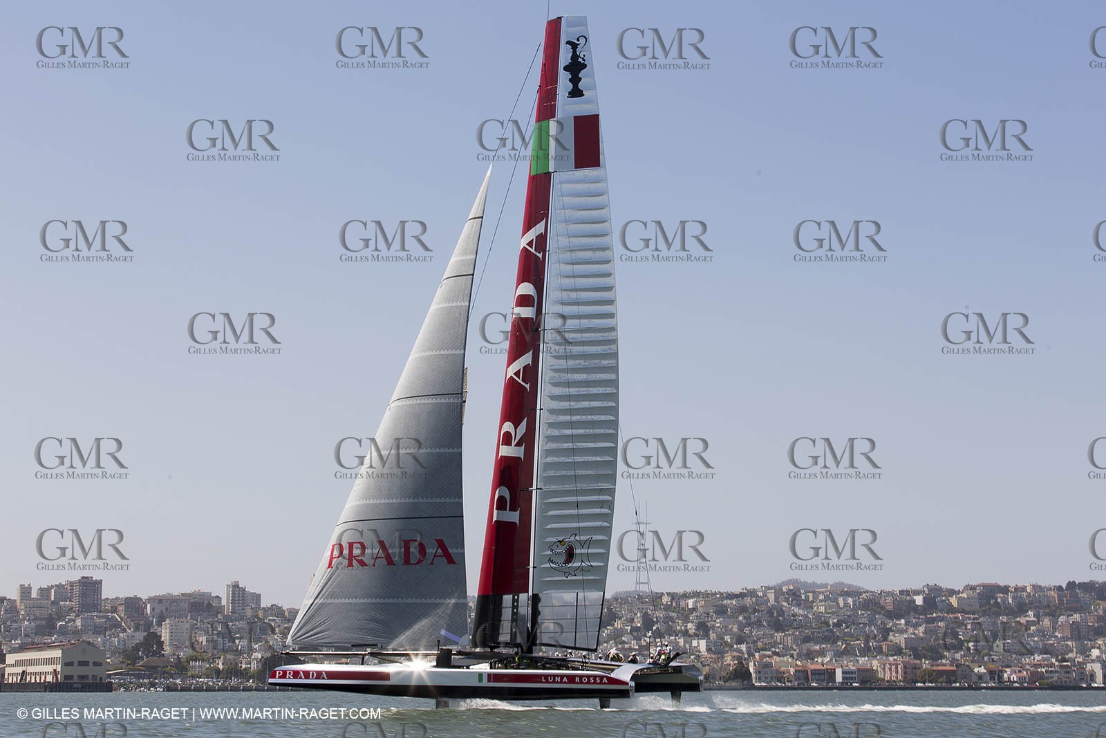 23 05 2013 - San Francisco (USA,CA) - 34th America's Cup - May Training, 3 AC72 in the bay for the first time