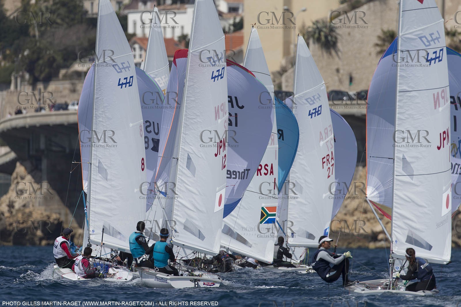 12 04 2015, Marseille (FRA), Yachting Club de la Pointe Rouge - Coupe Internationale de Printemps des 470, Final Day
