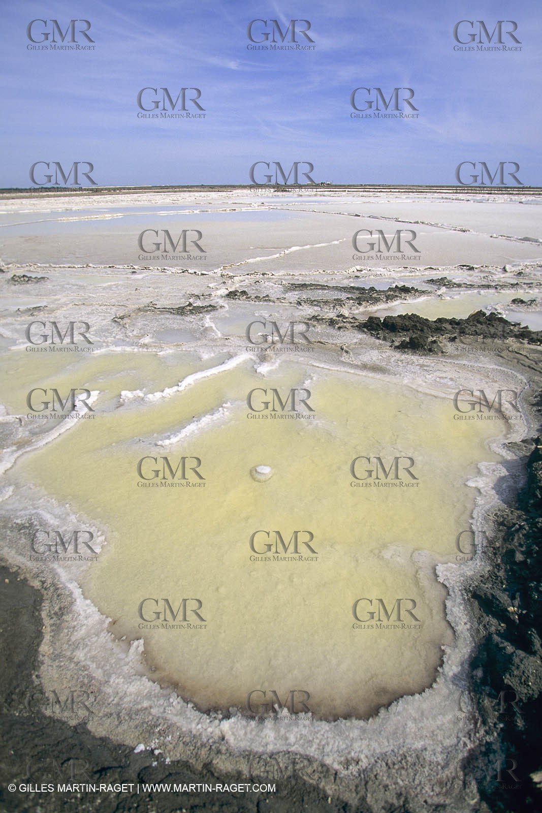 France, Provence, Camargue, Marais salant, Salted marshes