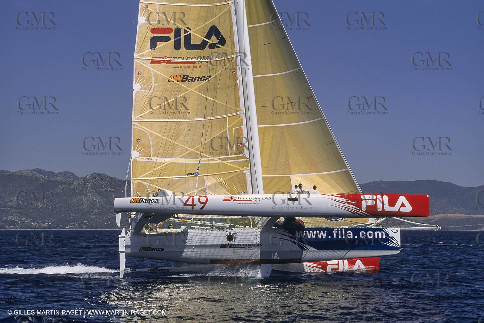 Yacht Racing, Multihull, ORMA 60, Giovani Soldini, Tim - Fila