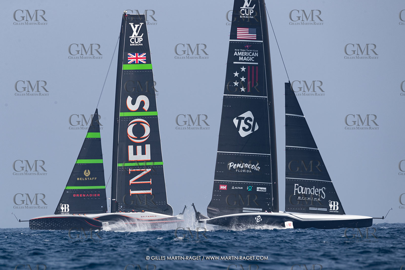 22 08 2024, Barcelona (ESP), Louis Vuitton 37th America's Cup, Louis Vuitton Preliminary Regatta, Race Day 1