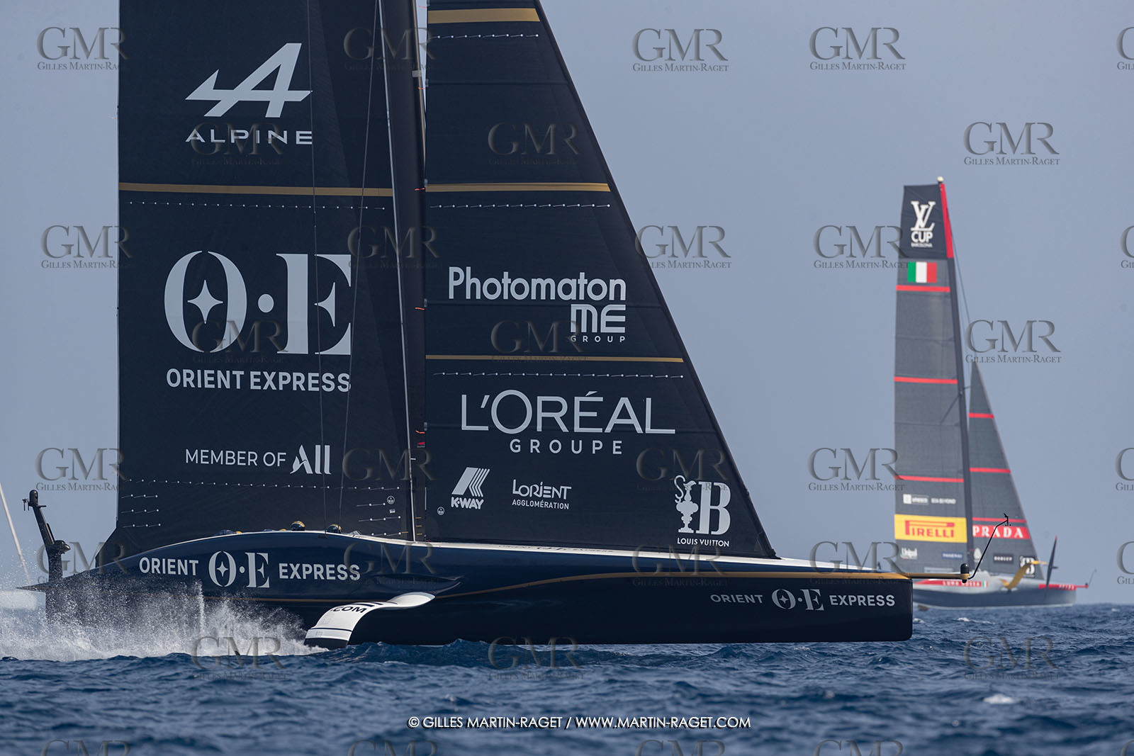 22 08 2024, Barcelona (ESP), Louis Vuitton 37th America's Cup, Louis Vuitton Preliminary Regatta, Race Day 1