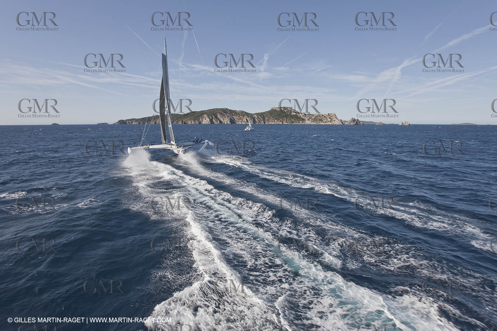 05 09 2009 - Hyères (FRA, 83) Hydroptère beat the overal sailing speed record with a run at 51,36 knts ( subjet to ratification by WSSRC)