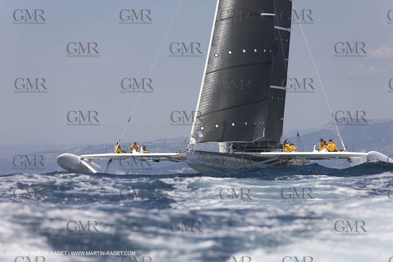 14 06 2008 - Toulon-Hyères (FRA,83) - 50 knots record attempt trials by l'Hydroptère