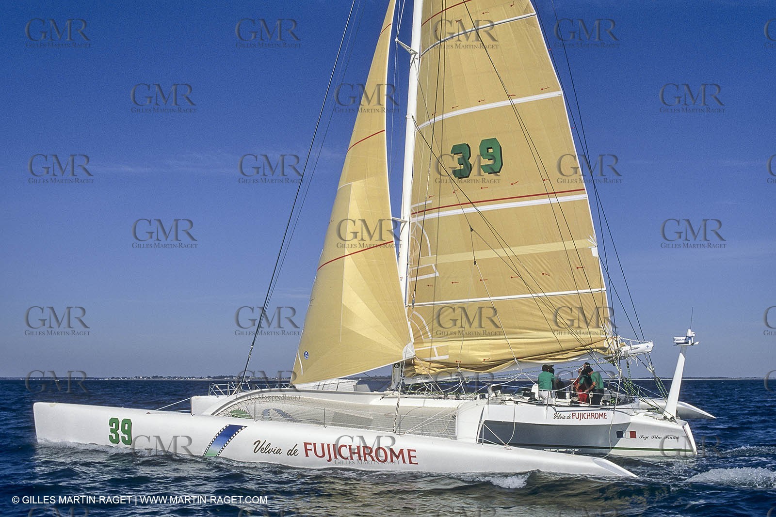 Sailing, Offshore Racing, Route du Rhum 1990, Fujichrome, Mike Birch