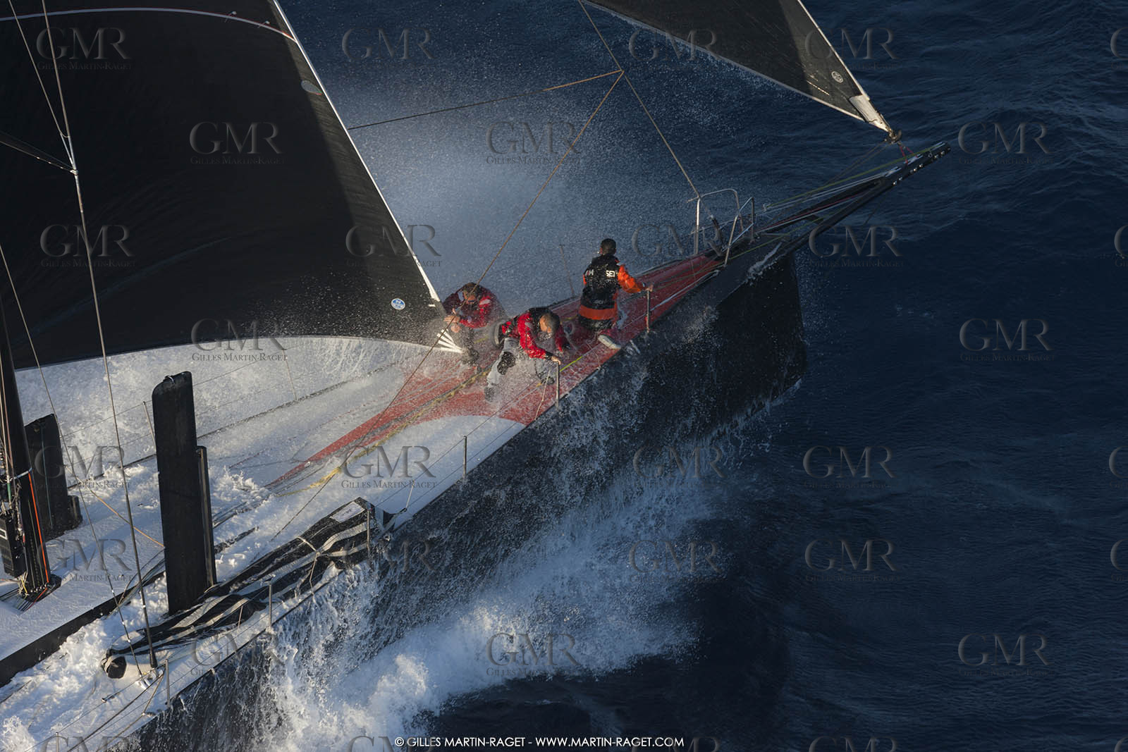 09 10 2017, Calvi (FRA,20), VOR 70 Babsy, Tentative de record autour de la Corse à la voile, skipper Franck Cammas
