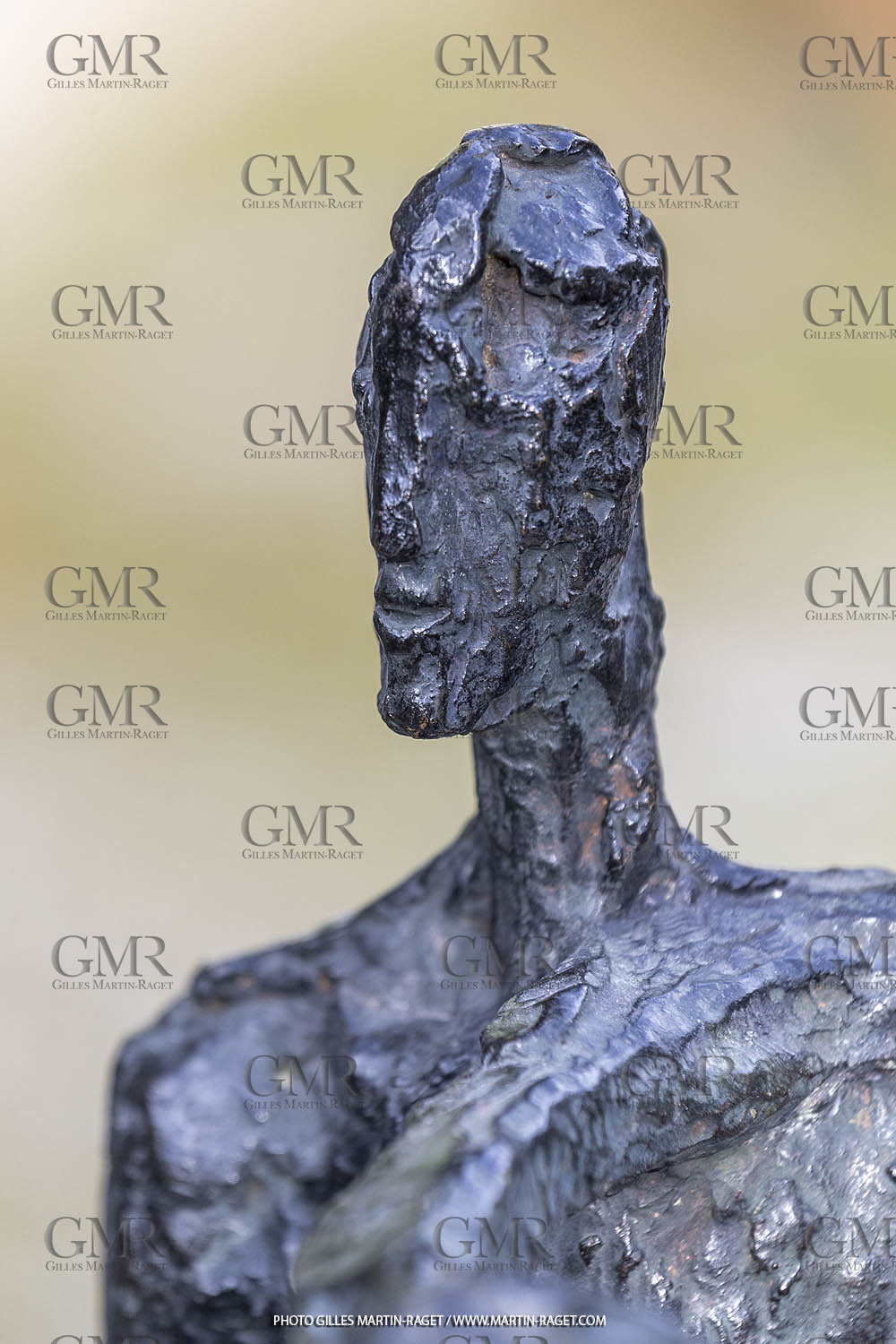 19 02 2020, St Rémy de Provence (FRA,13), Oeuvre de Germaine Richier, Le Sablier III 1953, Bronze patiné foncé, Epreuve d'exposition, 68,5 x 31 x 28 cm, collection particulière