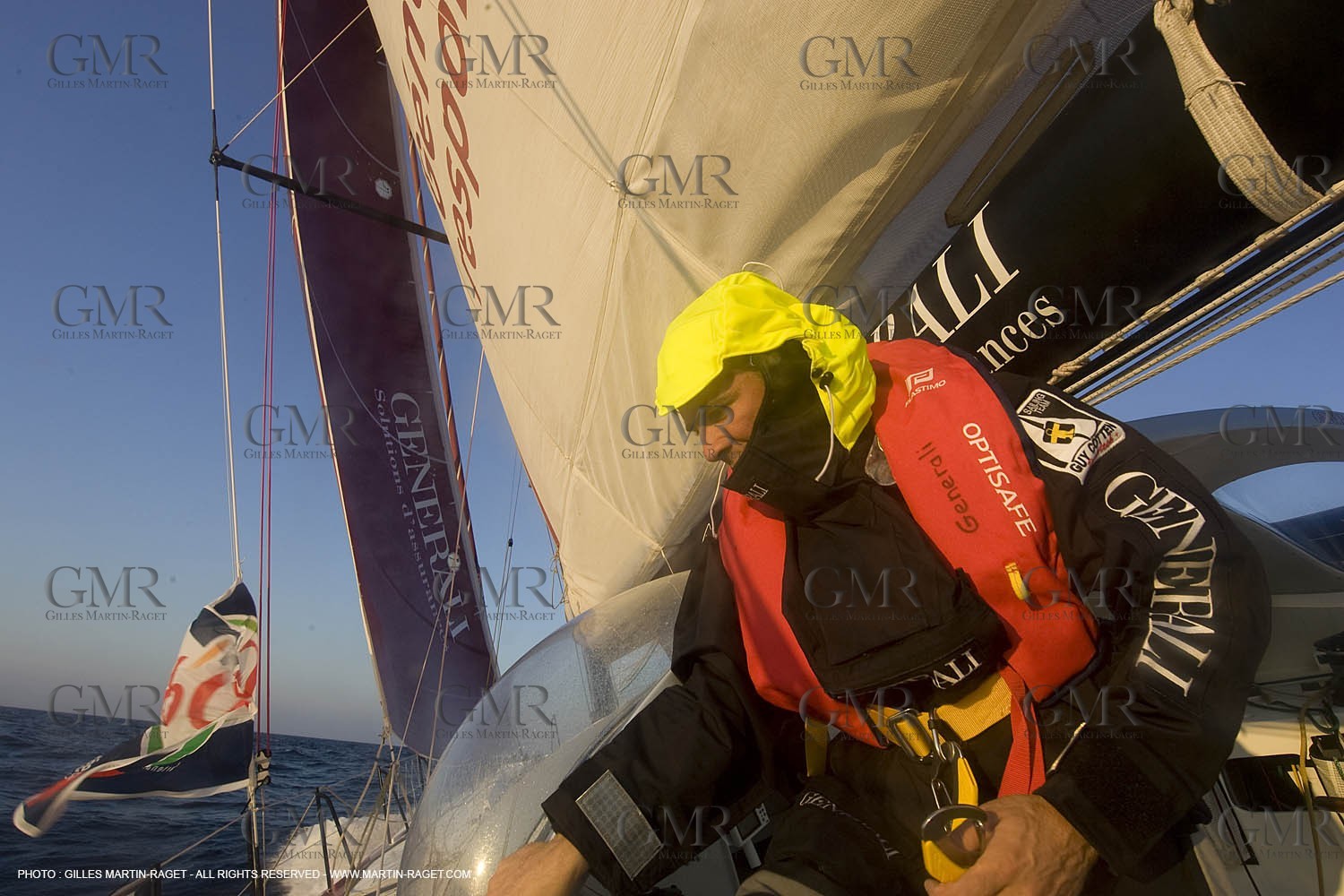 27 09 2008 - Lorient (FRA, 56) - Onboard Generali with Yann Eliès - Vendée Globe 2008 Training