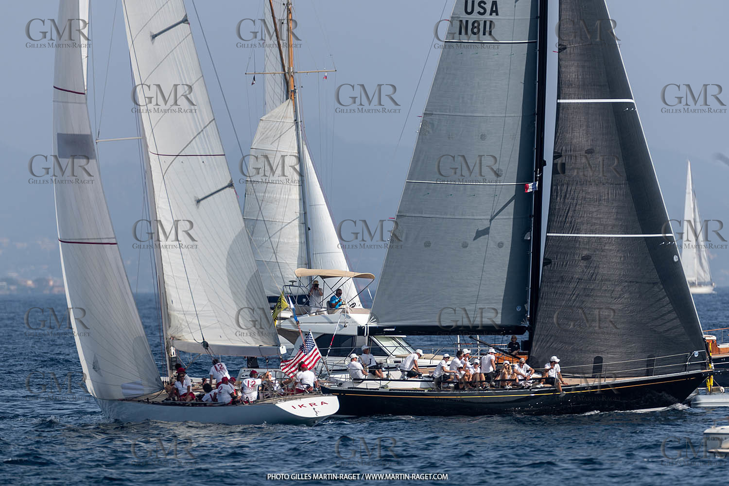 05 10 2023, Saint-Tropez (FRA,83), Les Voiles de Saint-Tropez 2023, Race Day 5, Défi Pride Vs Ikra