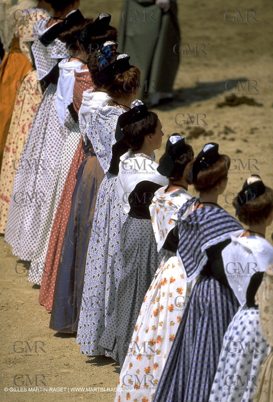 Women of Arles in traditional costume