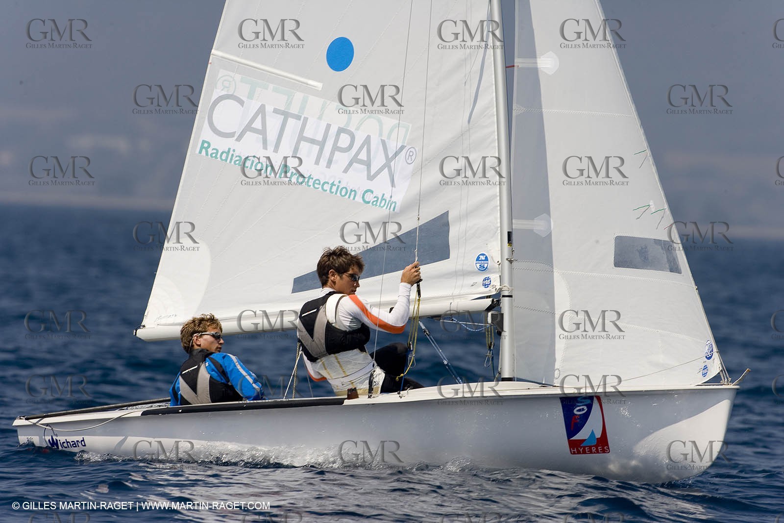 24 04 2007 - 2007 Semaine Olympique Française - Hyères (South of France) - Day 3 - Team France - 470 Homme - Leboucher-Garos