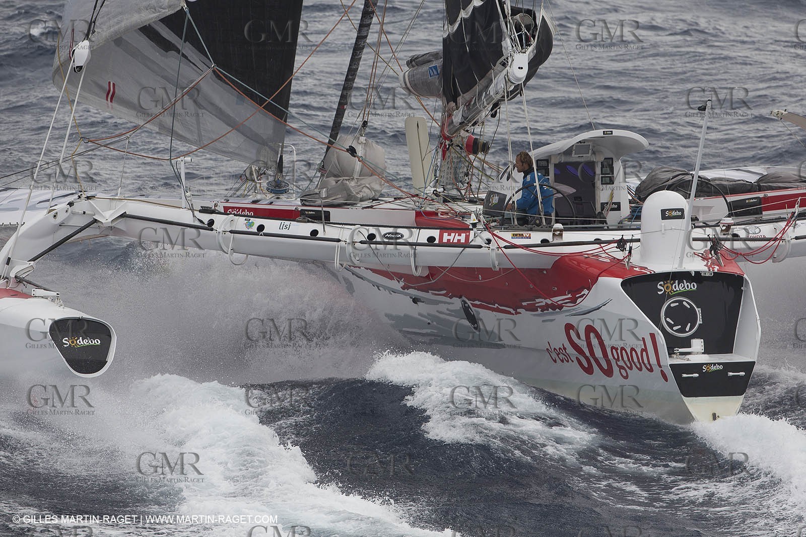 12 09 2012 - Marseille (FRA,13) - Trimaran Sodebo - Thomas Coville - Trans Mediterranée record attempt.