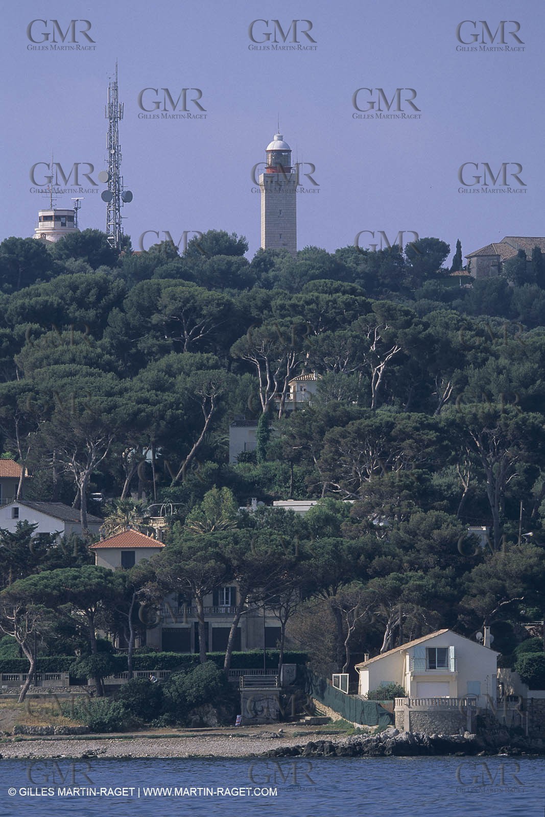 France, Provence, Côte d'Azur, Littoral, Cap d'Anribes, Phare de la Garoupe