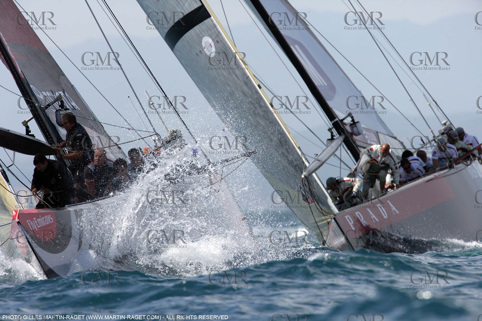 01 06 2007-Valencia (Spain)- 32nd America's Cup - Louis Vuitton Cup Final - Day 1