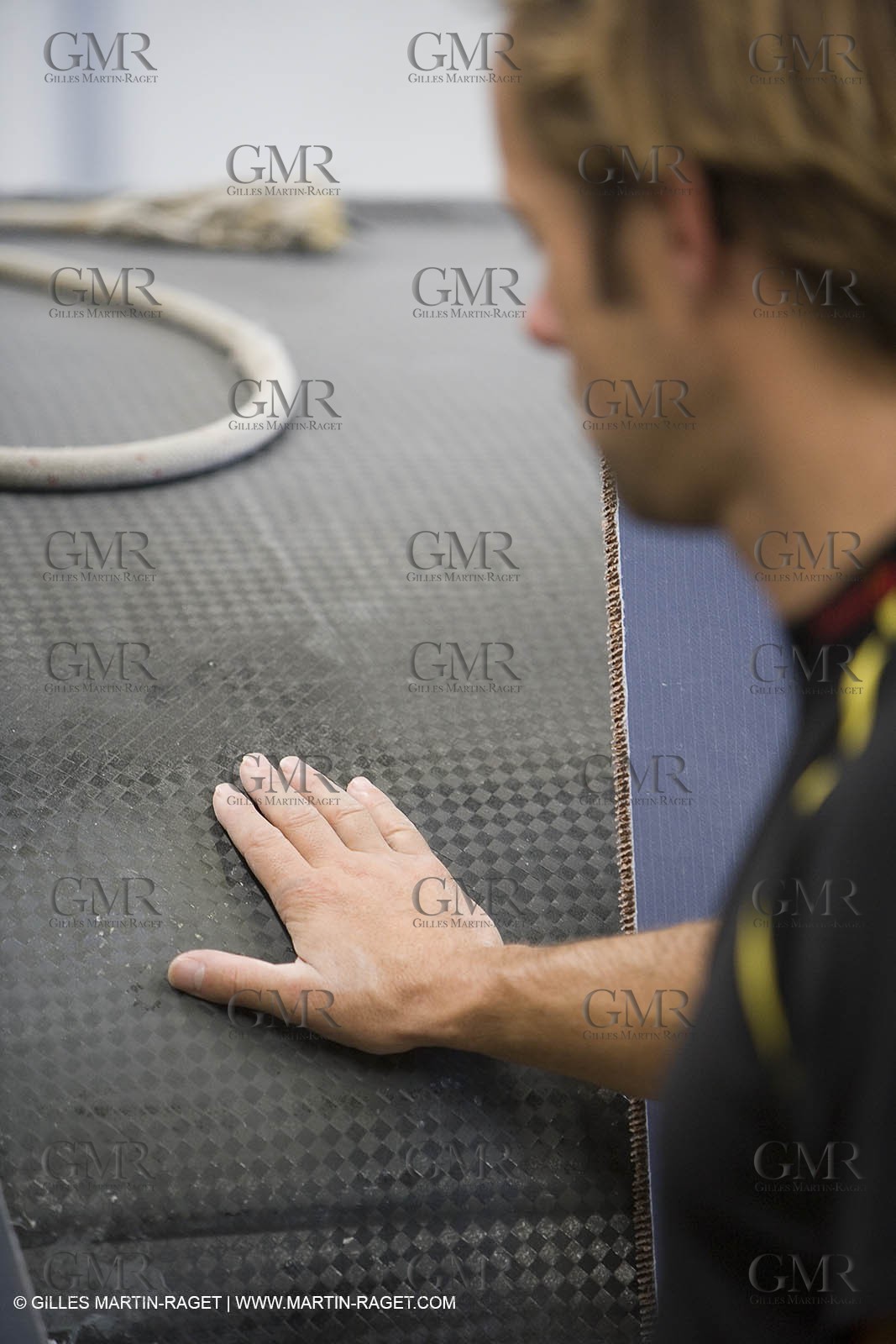 Sydney, Australia, Thomas Coville trimaran Sodebo building at Boat Speed