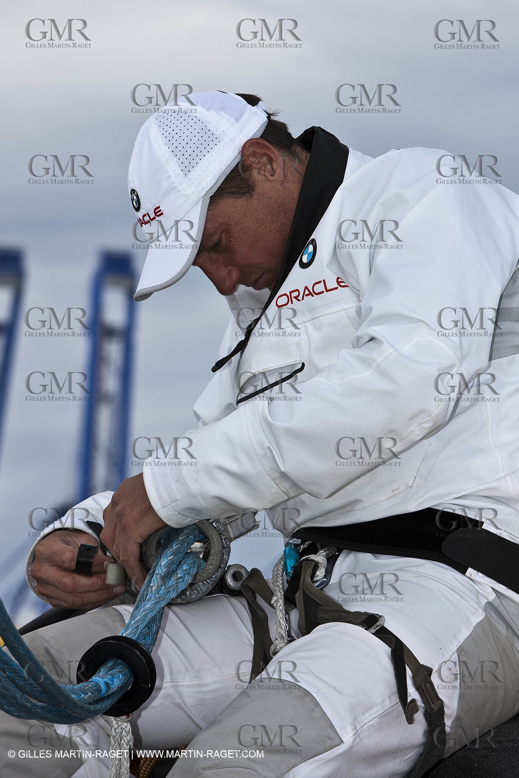06 02 2010 - Valencia (ESP) - 33rd America's Cup - BMW ORACLE Racing - Day off 1 - Getting the yacht ready