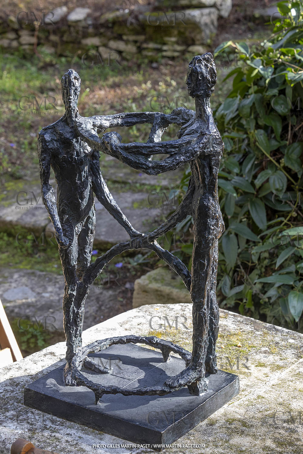 19 02 2020, St Rémy de Provence (FRA,13), Oeuvre de Germaine Richier, Le Sablier III 1953, Bronze patiné foncé, Epreuve d'exposition, 68,5 x 31 x 28 cm, collection particulière