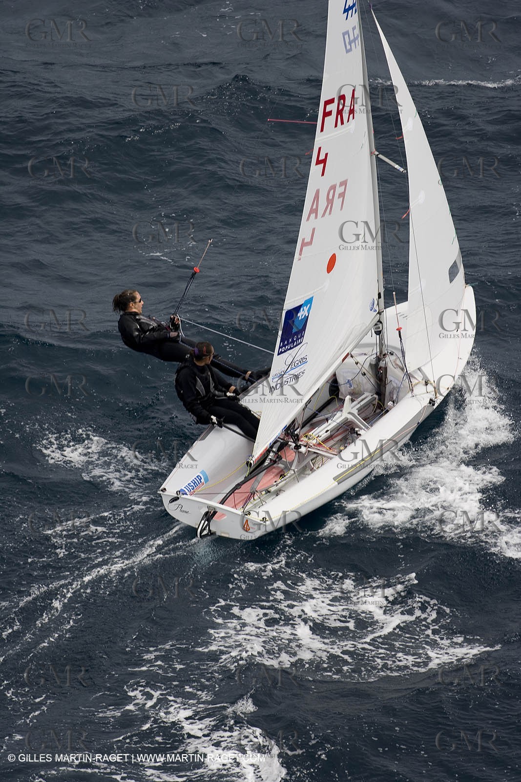 26 04 2007 - 2007 Semaine Olympique Française - Hyères (South of France) - Day 5 - Team France - 470 Femme - Petitjean-Douroux