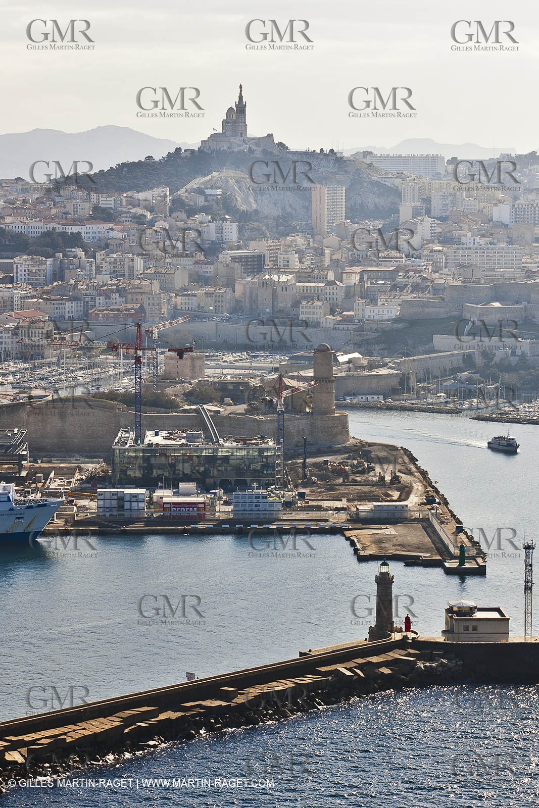 22 06 2010 - Marseille (FRA,13) Mucem works stopped because of a bomb found