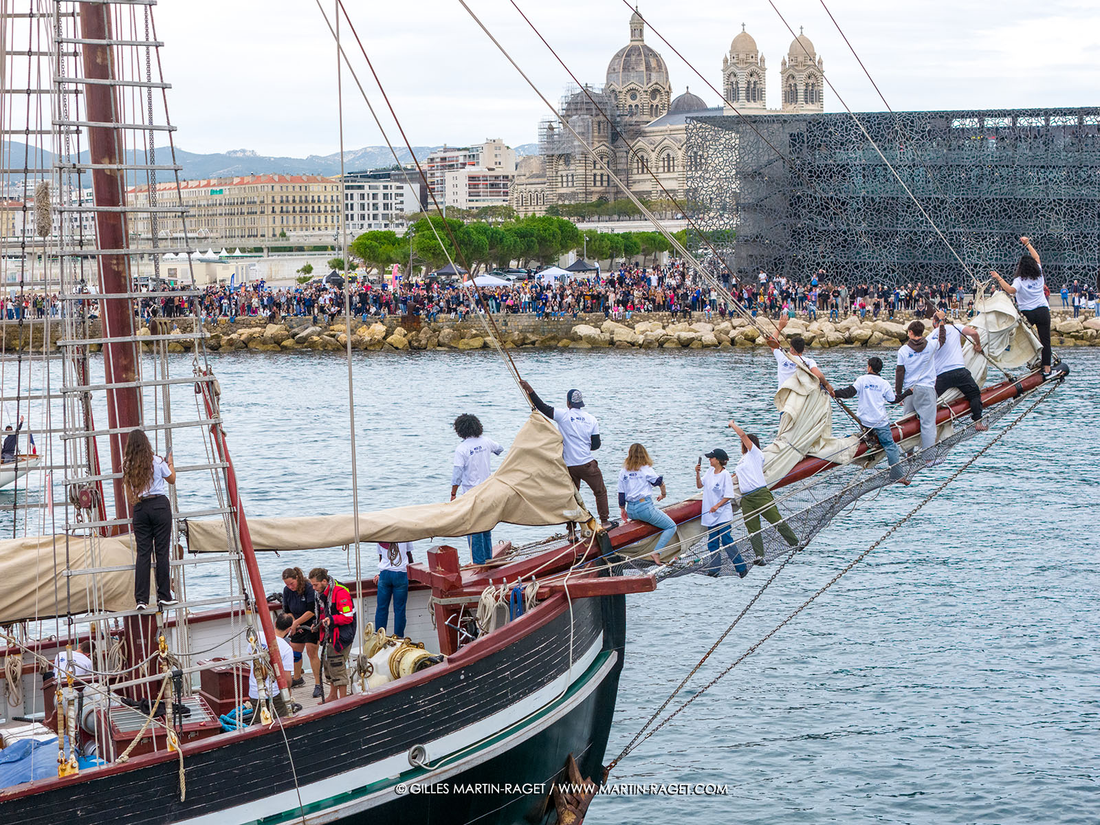 25 10 2025, Marseille (FRA), MED25 - Armada pour la Paix - Arrivée du Bel Espoir à Marseille