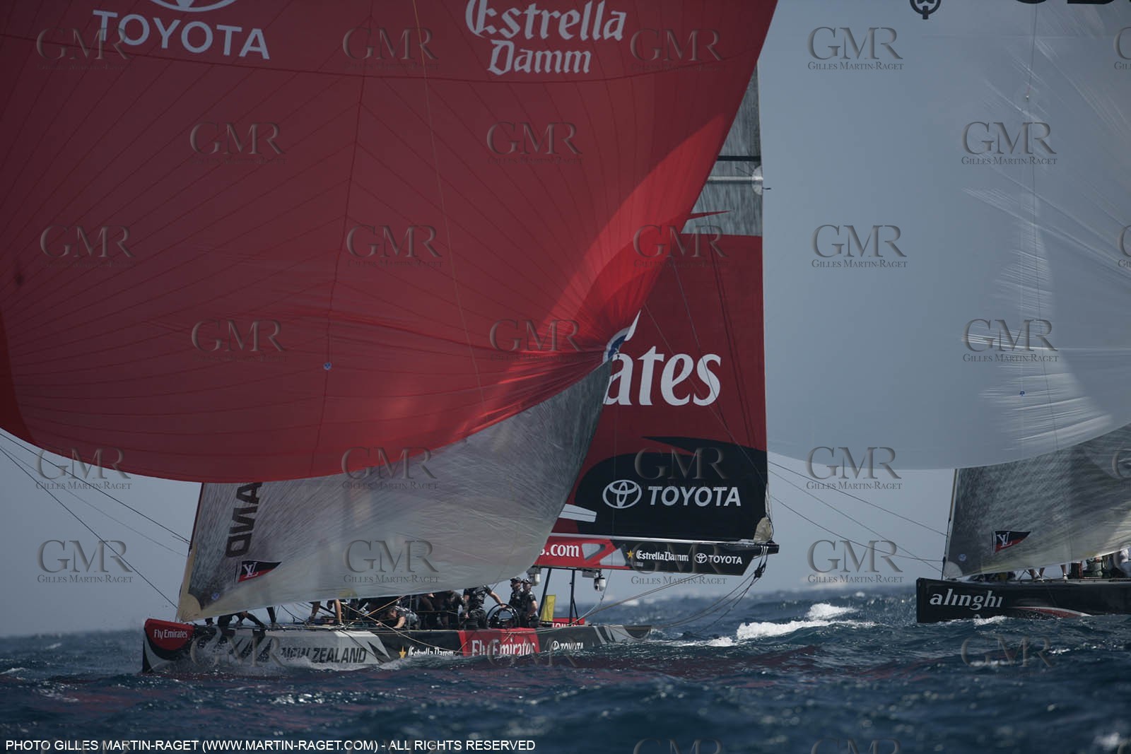 03 07 2007-Valencia (Spain)- 32nd America's Cup - Final Match - Day 8 - Alinghi vs Emirates Team New Zealand