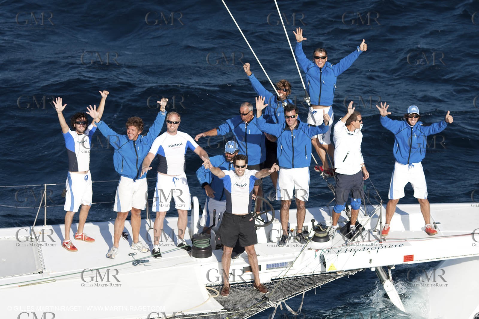 05 09 2009 - Hyères (FRA, 83) Hydroptère beat the overal sailing speed record with a run at 51,36 knts ( subjet to ratification by WSSRC)