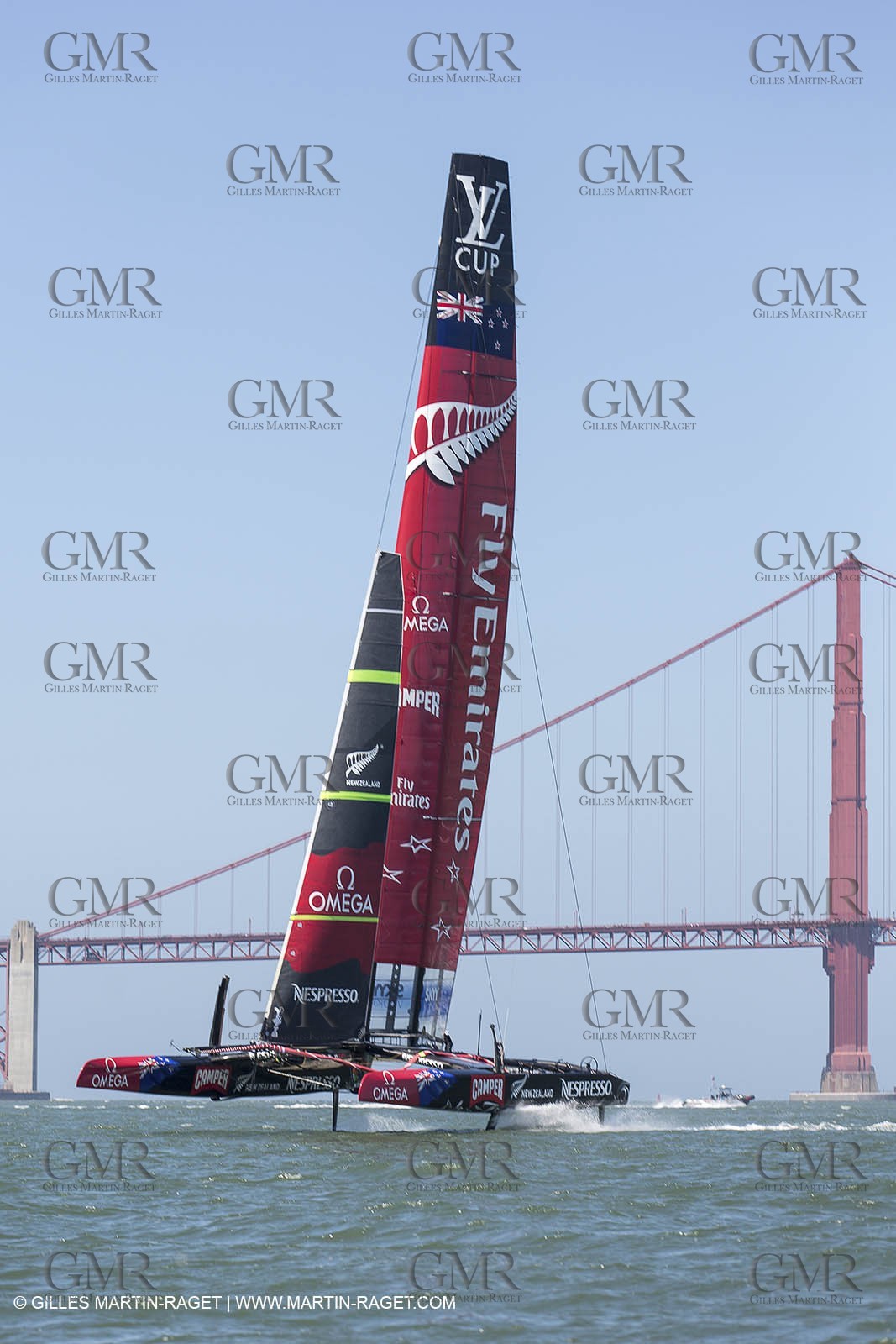 23 05 2013 - San Francisco (USA,CA) - 34th America's Cup - May Training, 3 AC72 in the bay for the first time