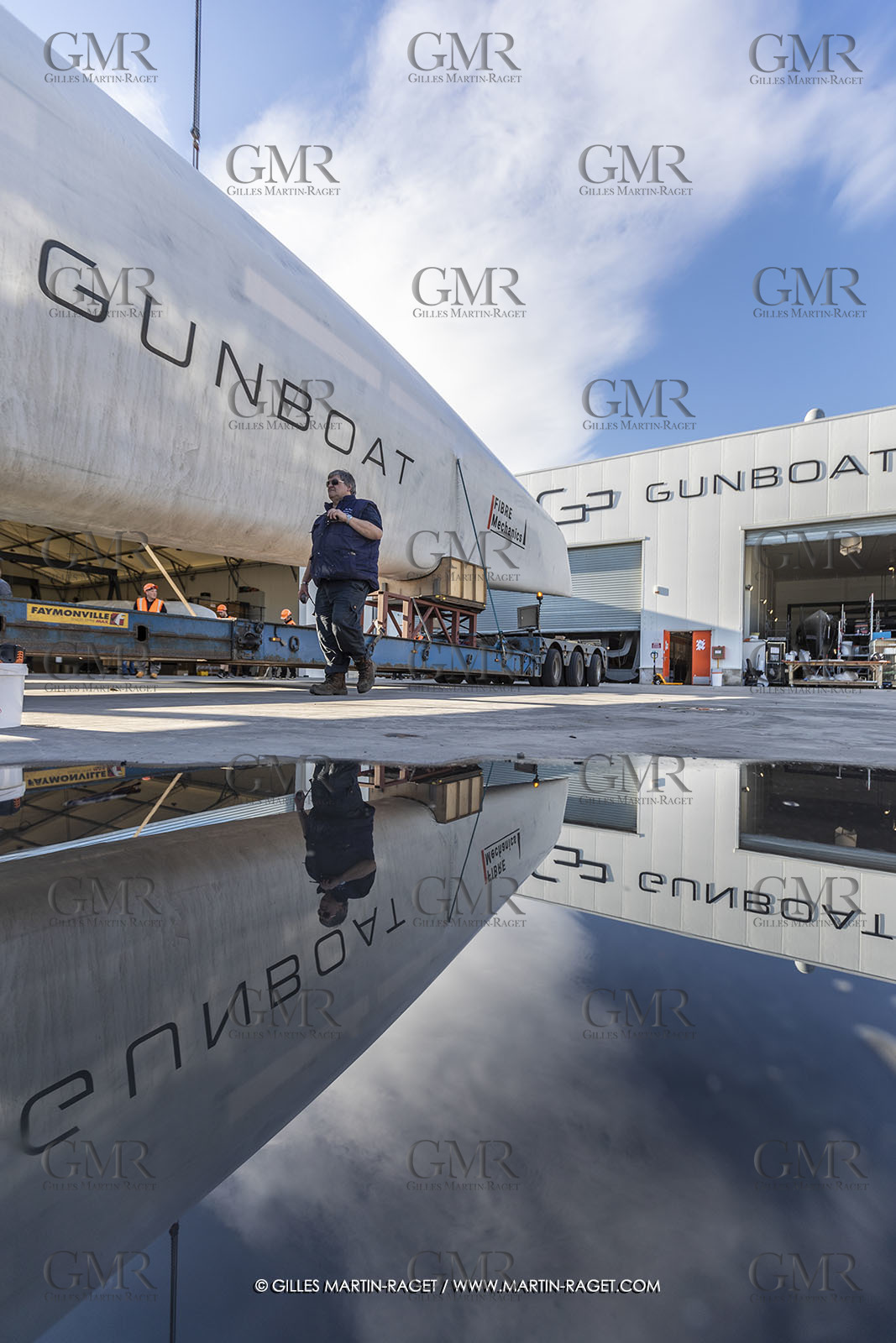 15 02 2022, La Grande Motte (FRA), Gunboat 80  1 hulls delivery