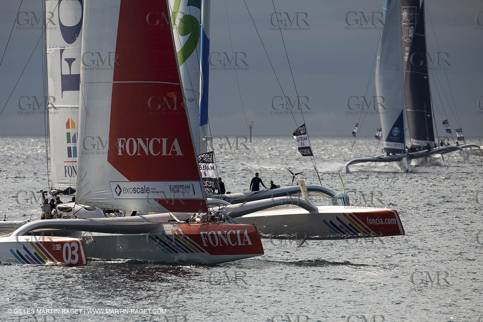 29 09 2012 - Marseille (FRA,13) - Alpari World Match Race Tour - Match Race France 2012 - Day 5 - Final Ian Williams (GBR) Vs William Tiller (NZL)