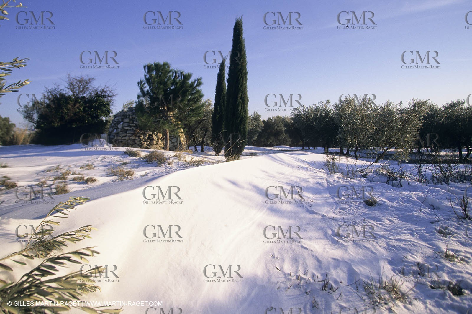 Provence under snow - Baux ed Provence