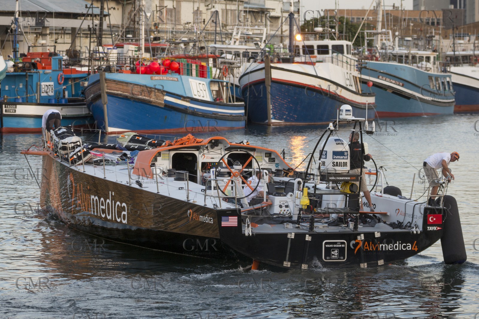 11 11 2014, Capetown (ZAF), Volvo Ocean Race 2014-15, Team Alvimedica, boat back in teh water
