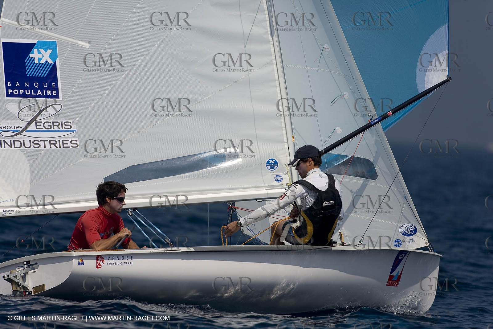 22 04 2007 - 2007 Semaine Olympique Française - Hyeères (South of France) - Day 1 - Team France - 470 Homme - Bonnaud Romain et Benjamin