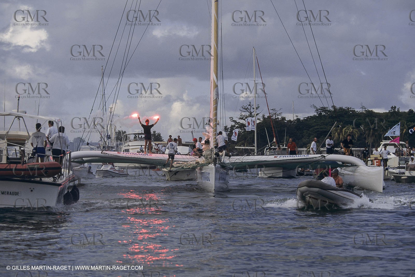 Yacht Racing, Multihull, ORMA 60, Laurent Bourgnon, Primagaz