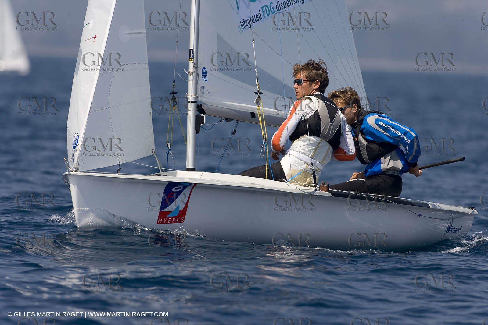 24 04 2007 - 2007 Semaine Olympique Française - Hyères (South of France) - Day 3 - Team France - 470 Homme - Leboucher-Garos