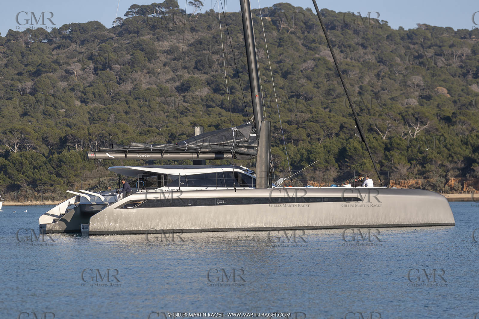 16 02 2019, Porquerolles (FRA,83), Gunboat 68 sail testing  3